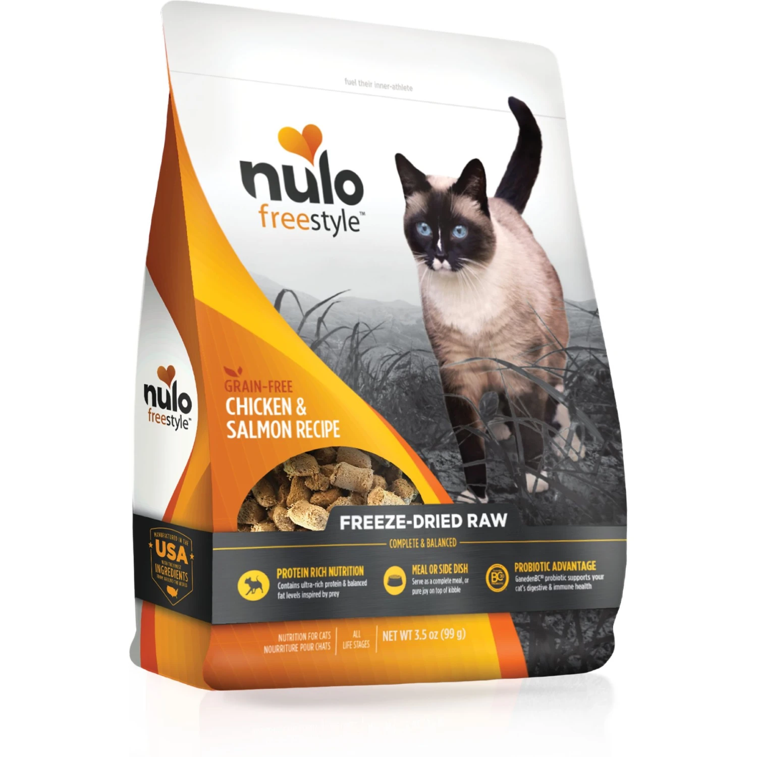 Nulo FreeStyle Chicken & Salmon Recipe Freeze-Dried Raw Cat Food 3 Nulo FreeStyle Chicken & Salmon Recipe Freeze-Dried Raw Cat Food