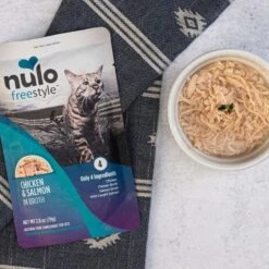 Nulo FreeStyle Chicken & Salmon In Broth Cat Food Topper -PurePet Bites Shop 209723 PT7. AC SS1800 V1666732771