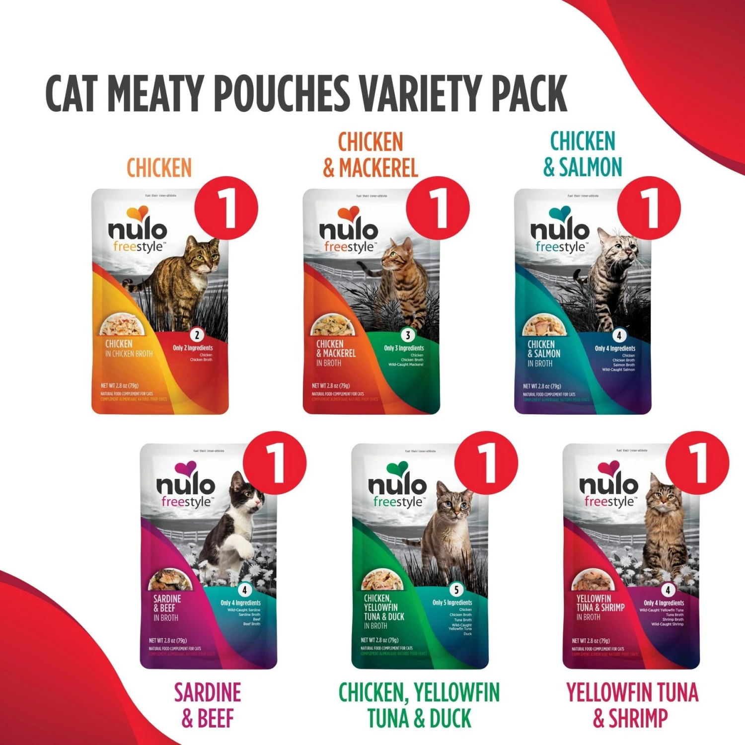 Nulo FreeStyle Variety Pack Cat Food Topper 4 Nulo FreeStyle Variety Pack Cat Food Topper - Image 2