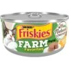 Friskies Farm Favorites Chicken & Carrots Pate Wet Cat Food, 5.5-oz Can, Case Of 24 -PurePet Bites Shop 214331 MAIN. AC SS1800 V1700157026