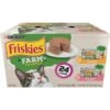 Friskies Farm Favorites Chicken & Carrots & Salmon & Spinach Pate Wet Cat Food Variety Pack, 5.5-oz Can, Case Of 24 -PurePet Bites Shop 214337 MAIN. AC SS1800 V1700160463