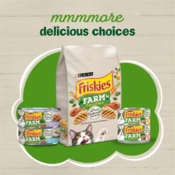 Friskies Farm Favorites Chicken & Carrots & Salmon & Spinach Pate Wet Cat Food Variety Pack, 5.5-oz Can, Case Of 24 -PurePet Bites Shop 214337 PT4. AC SS1800 V1700160505