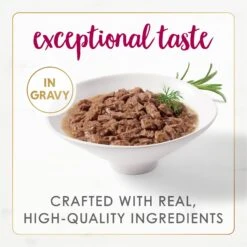 Fancy Feast Gourmet Naturals Natural White Meat Chicken & Beef Recipe In Gravy Canned Cat Food, 3-oz Can, Case Of 12 -PurePet Bites Shop 214805 PT2. AC SS1800 V1677102397