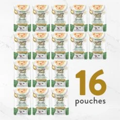 Fancy Feast Senior Creamy With Chicken & Vegetables In Broth Cat Food Complement & Topper, 1.4-oz Pouch, Case Of 16 -PurePet Bites Shop 214819 PT6. AC SS1800 V1696265331