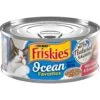 Friskies Ocean Favorites Meaty Bits Salmon, Shrimp & Brown Rice Wet Cat Food, 5.5-oz Can, Case Of 24 -PurePet Bites Shop 215186 MAIN. AC SS1800 V1700161790