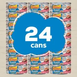 Friskies Ocean Favorites Meaty Bits Salmon, Shrimp & Brown Rice Wet Cat Food, 5.5-oz Can, Case Of 24 -PurePet Bites Shop 215186 PT1. AC SS1800 V1700160619