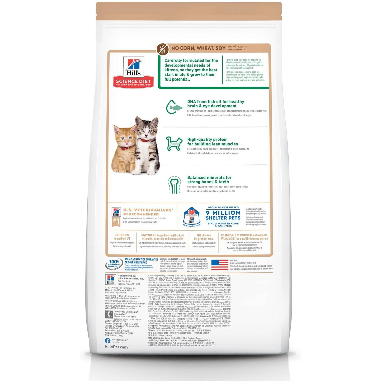 Hill's Science Diet Kitten Chicken & Brown Rice Recipe Dry Cat Food 4 Hill's Science Diet Kitten Chicken & Brown Rice Recipe Dry Cat Food - Image 2