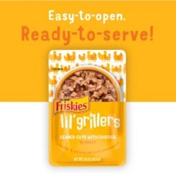 Friskies Lil' Grillers Seared Cuts With Chicken & Tuna In Gravy Variety Pack Wet Cat Food, 1.55-oz Pouch, Case Of 18 17 Friskies Lil' Grillers Seared Cuts With Chicken & Tuna In Gravy Variety Pack Wet Cat Food, 1.55-oz Pouch, Case Of 18 -PurePet Bites Shop 215382 PT6. AC SS1800 V1700160480