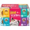 Friskies Lil' Grillers Chicken, Turkey, Ocean Fish & Tuna Variety Pack Gravy Wet Cat Food Complement, 1.55-oz Pouch, Case Of 30 -PurePet Bites Shop 216212 MAIN. AC SS1800 V1700158589