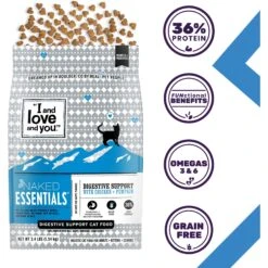 I And Love And You Naked Essentials Digestive Support Chicken And Pumpkin Recipe Dry Cat Food, 3.4-lb Bag -PurePet Bites Shop 217319 PT1. AC SS1800 V1688157528