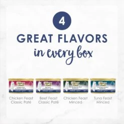 Fancy Feast Senior 7+ Chicken, Beef & Tuna Feasts Variety Pack Canned Cat Food -PurePet Bites Shop 217432 PT2. AC SS1800 V1691422426
