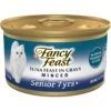 Fancy Feast Tuna Feast In Gravy Minced Senior 7+ Canned Cat Food, 3-oz Can, Case Of 24 -PurePet Bites Shop 217434 MAIN. AC SS1800 V1691418396