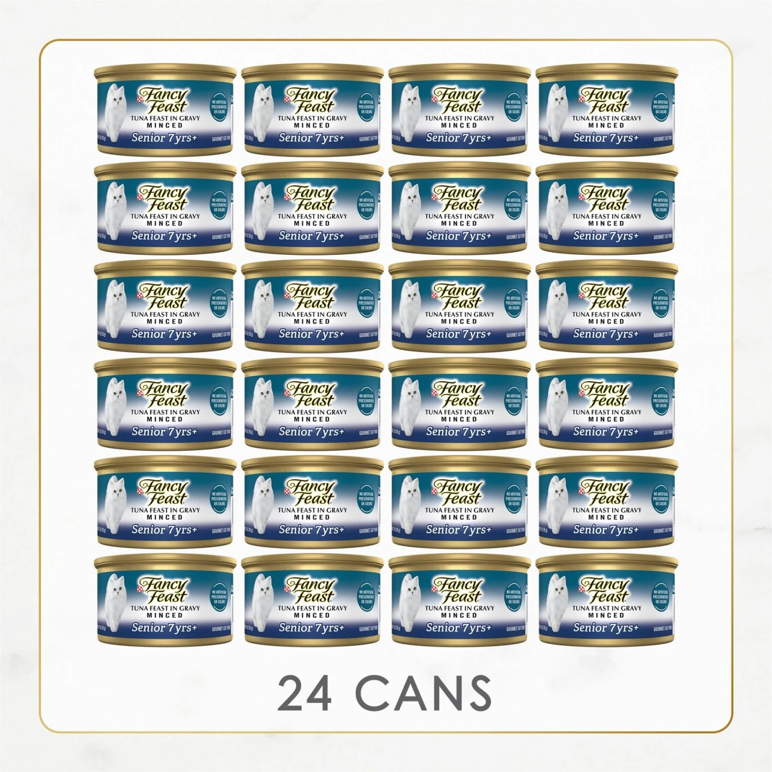 Fancy Feast Tuna Feast In Gravy Minced Senior 7+ Canned Cat Food, 3-oz Can, Case Of 24 4 Fancy Feast Tuna Feast In Gravy Minced Senior 7+ Canned Cat Food, 3-oz Can, Case Of 24 - Image 2