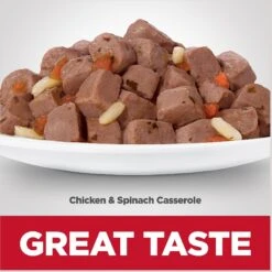 Hill's Science Diet Adult Chicken & Spinach Casserole Recipe Cat Food, 2.8-oz Pouch, Case Of 24 -PurePet Bites Shop 218067 PT3. AC SS1800 V1598143297