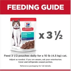 Hill's Science Diet Adult 7+ Tender Tuna Recipe Cat Food, 2.8-oz Pouch, Case Of 24 -PurePet Bites Shop 218073 PT7. AC SS1800 V1598145976