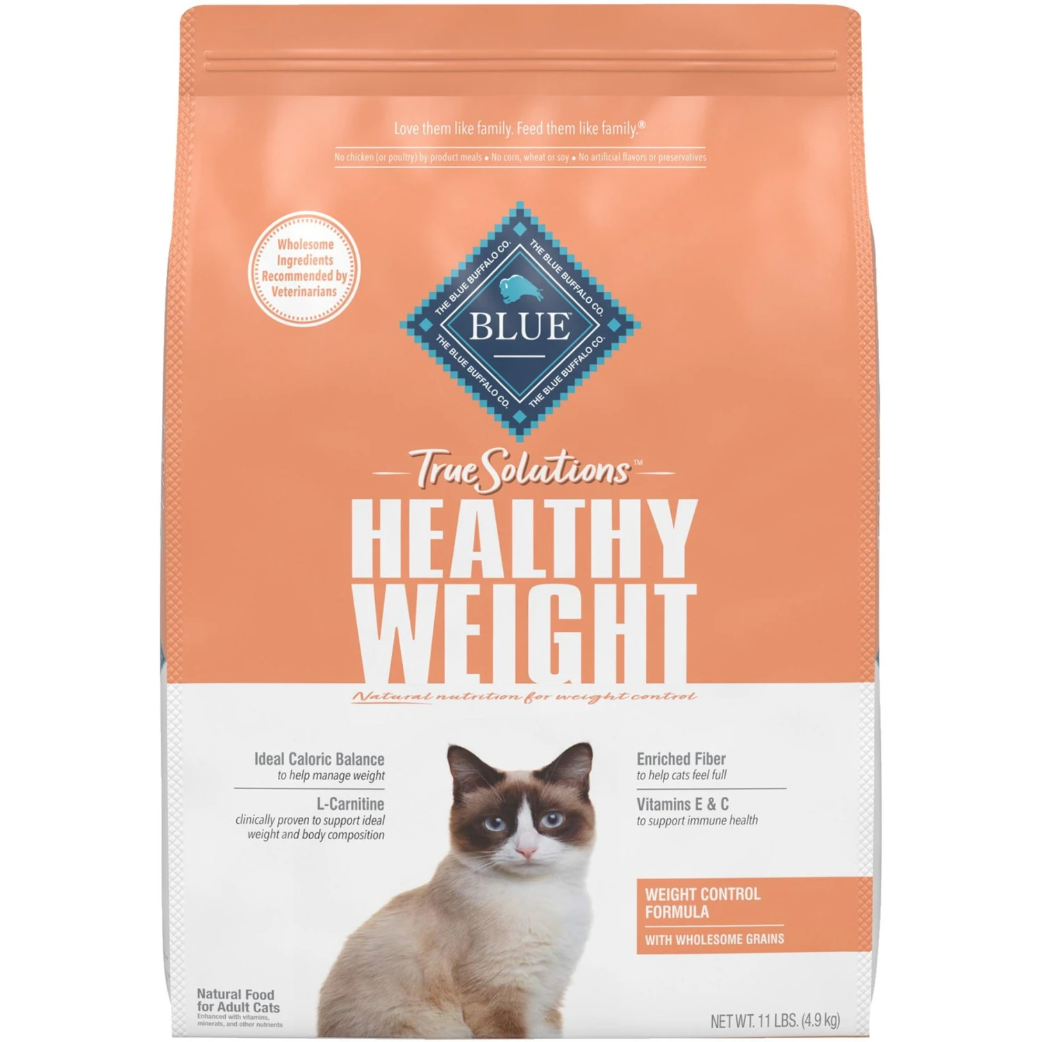 Blue Buffalo True Solutions Healthy Weight Natural Weight Control Chicken Adult Dry Cat Food 3 Blue Buffalo True Solutions Healthy Weight Natural Weight Control Chicken Adult Dry Cat Food
