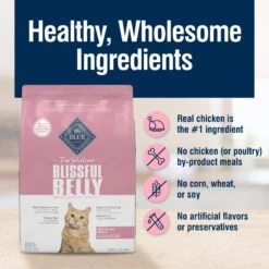 Blue Buffalo True Solutions Blissful Belly Digestive Care Formula Dry Cat Food -PurePet Bites Shop 218292 PT5. AC SS1800 V1696451637