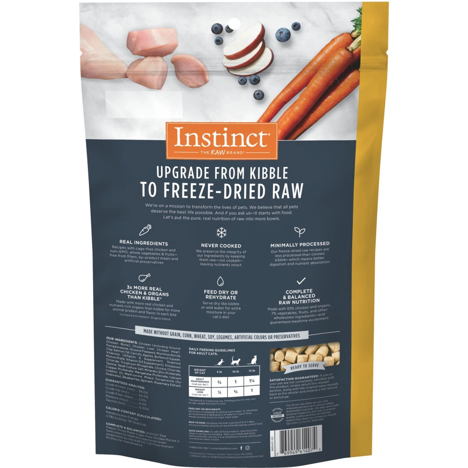 Instinct Freeze-Dried Raw Meals Grain-Free Cage-Free Chicken Recipe Cat Food 4 Instinct Freeze-Dried Raw Meals Grain-Free Cage-Free Chicken Recipe Cat Food - Image 2