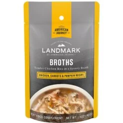 American Journey Landmark Broths Chicken, Carrots & Pumpkin Recipe Wet Cat Food Complement Pouches, 1.4 Oz Case Of 16