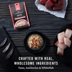 American Journey Landmark Broths Tuna, Anchovies & Whitefish Recipe Wet Cat Food Complement Pouches, 1.4 Oz Case Of 16 -PurePet Bites Shop 219488 PT4. AC SS1800 V1608164244