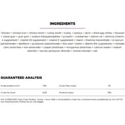 Go! Solutions Carnivore Grain-Free Chicken, Turkey + Duck Pate Cat Food -PurePet Bites Shop 220101 PT2. AC SS1800 V1638491250
