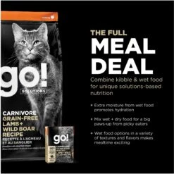 Go! Solutions Carnivore Grain-Free Minced Lamb + Wild Boar Cat Food -PurePet Bites Shop 220102 PT7. AC SS1800 V1638484317