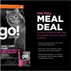 Go! Solutions Skin + Coat Care Minced Chicken Cat Food -PurePet Bites Shop 220106 PT7. AC SS1800 V1638487967