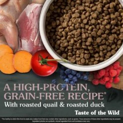 Taste Of The Wild Lowland Creek Premium Real Meat Recipe With Roasted Quail & Duck Grain-Free Dry Cat Food -PurePet Bites Shop 220503 PT3. AC SS1800 V1641263231