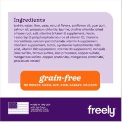 Freely Turkey Recipe Limited Ingredient Grain-Free Wet Cat Food -PurePet Bites Shop 227163 PT3. AC SS1800 V1682517687