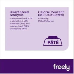 Freely Rabbit Recipe Limited Ingredient Grain-Free Wet Cat Food -PurePet Bites Shop 227169 PT4. AC SS1800 V1682517633
