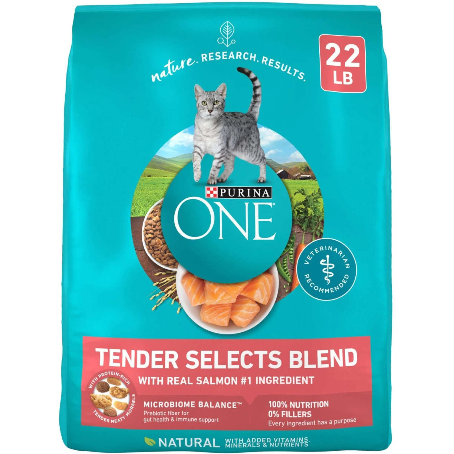Purina ONE Tender Selects Blend With Real Salmon Dry Cat Food 3 Purina ONE Tender Selects Blend With Real Salmon Dry Cat Food