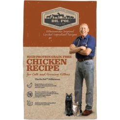 Dr. Pol High Protein Limited Ingredient Chicken Recipe Cat & Kitten Food 10 Dr. Pol High Protein Limited Ingredient Chicken Recipe Cat & Kitten Food -PurePet Bites Shop 232540 PT1. AC SS1800 V1588102569