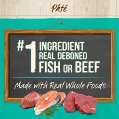 Merrick Purrfect Bistro Tuna, Salmon & Tuna + Tilapia Recipe Variety Pack Grain-Free Pate Canned Cat Food, 3-oz, Case Of 24 -PurePet Bites Shop 235907 PT5. AC SS1800 V1622121468