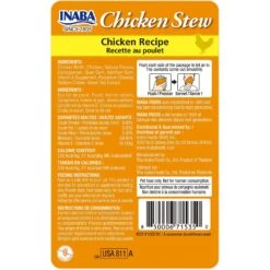 Inaba Chicken Stew Chicken Recipe Grain-Free Cat Food Topper, 1.4-oz Pouch -PurePet Bites Shop 235978 PT1. AC SS1800 V1636417656