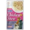 Inaba Chicken Stew Chicken With Salmon Recipe Grain-Free Cat Food Topper, 1.4-oz Pouch -PurePet Bites Shop 235982 MAIN. AC SS1800 V1636414327