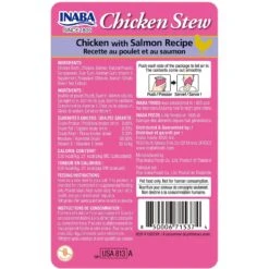 Inaba Chicken Stew Chicken With Salmon Recipe Grain-Free Cat Food Topper, 1.4-oz Pouch 9 Inaba Chicken Stew Chicken With Salmon Recipe Grain-Free Cat Food Topper, 1.4-oz Pouch -PurePet Bites Shop 235982 PT1. AC SS1800 V1636417629