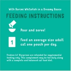 Friskies Lil Slurprises With Surimi Whitefish In Dreamy Sauce Wet Cat Food Topper -PurePet Bites Shop 237920 PT7. AC SS1800 V1695836038