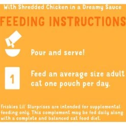 Friskies Lil Slurprises With Shredded Chicken In Dreamy Sauce Wet Cat Food Topper -PurePet Bites Shop 237922 PT6. AC SS1800 V1695845918