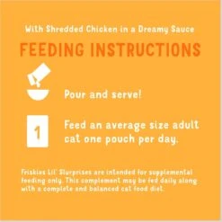 Friskies Lil Slurprises With Shredded Chicken In Dreamy Sauce Wet Cat Food Topper -PurePet Bites Shop 237922 PT7. AC SS1800 V1695836038