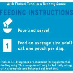 Friskies Lil Slurprises With Flaked Tuna In Dreamy Sauce Wet Cat Food Topper -PurePet Bites Shop 237926 PT8. AC SS1800 V1591366631