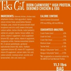 Tiki Cat Born Carnivore Chicken & Egg Grain-Free Dry Cat Food -PurePet Bites Shop 239939 PT1. AC SS1800 V1702938128