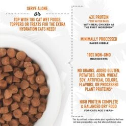 Tiki Cat Born Carnivore Chicken & Egg Grain-Free Dry Cat Food -PurePet Bites Shop 239939 PT2. AC SS1800 V1702938135