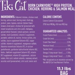 Tiki Cat Born Carnivore Chicken & Herring Grain-Free Dry Cat Food -PurePet Bites Shop 239945 PT1. AC SS1800 V1702938368