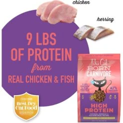 Tiki Cat Born Carnivore Chicken & Herring Grain-Free Dry Cat Food -PurePet Bites Shop 239945 PT3. AC SS1800 V1702938367