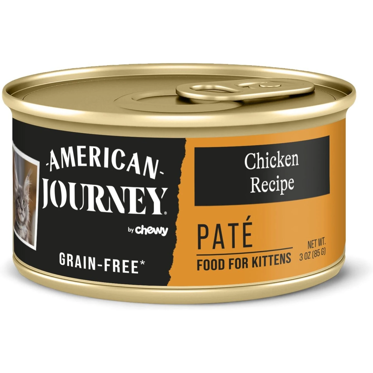 American Journey Kitten Pate Chicken Recipe Grain-Free Canned Cat Food, 3-oz, Case Of 24 3 American Journey Kitten Pate Chicken Recipe Grain-Free Canned Cat Food, 3-oz, Case Of 24
