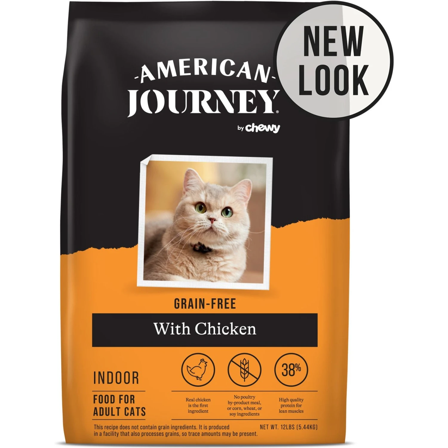American Journey Indoor Recipe With Chicken Grain-Free Dry Cat Food, 12-lb Bag 3 American Journey Indoor Recipe With Chicken Grain-Free Dry Cat Food, 12-lb Bag