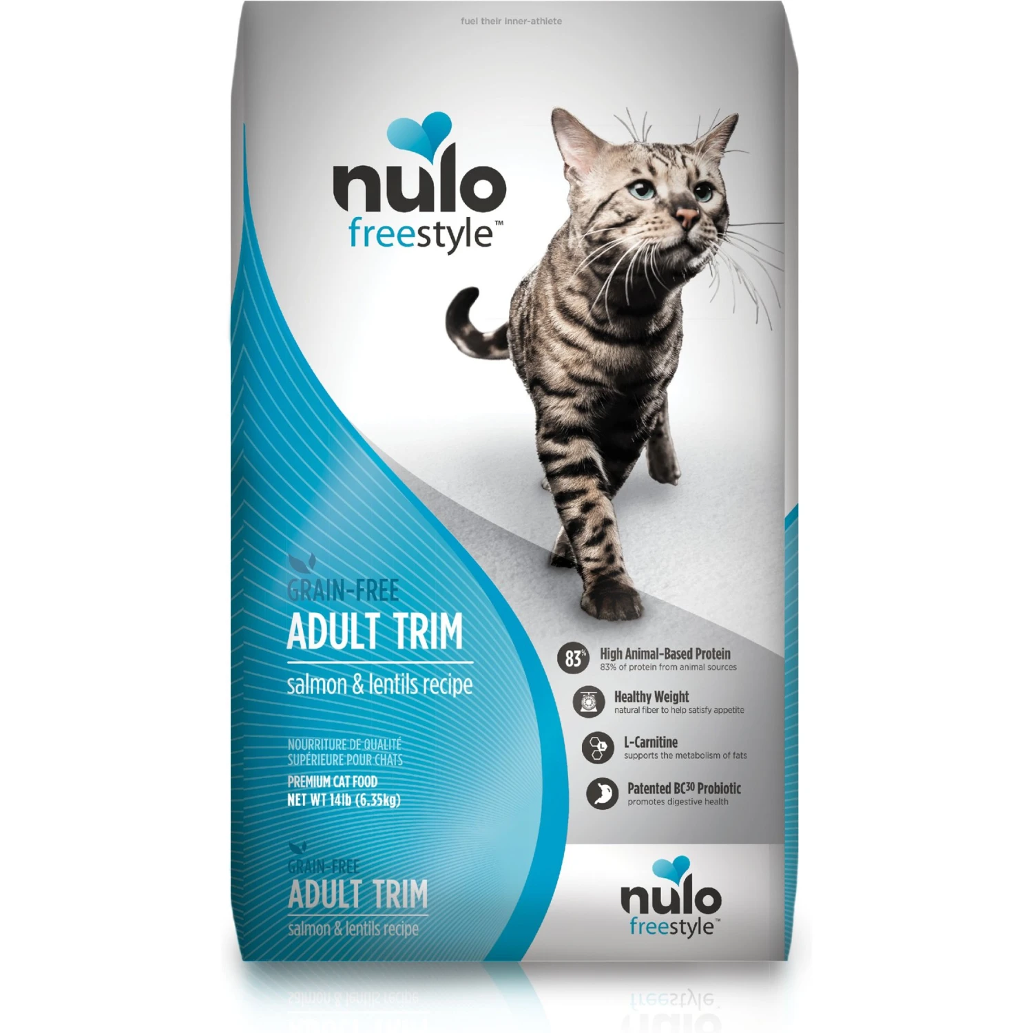 Nulo Freestyle Salmon & Lentils Recipe Grain-Free Adult Trim Dry Cat Food 3 Nulo Freestyle Salmon & Lentils Recipe Grain-Free Adult Trim Dry Cat Food