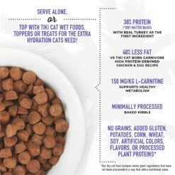 Tiki Cat Born Carnivore Light Turkey Recipe Adult Dry Cat Food, 2.8-lb Bag -PurePet Bites Shop 259090 PT2. AC SS1800 V1702938361