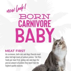 Tiki Cat Born Carnivore Deboned Chicken & Egg Recipe Dry Kitten Food, 2.8-lb Bag -PurePet Bites Shop 259092 PT5. AC SS1800 V1702938311