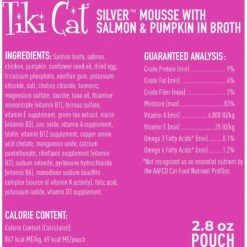 Tiki Cat Luau Velvet Mousse Salmon & Pumpkin In Broth Senior Wet Cat Food, 2.8-oz, Case Of 12 -PurePet Bites Shop 259094 PT2. AC SS1800 V1700599100
